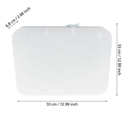 Eglo - LED Badezimmer-Deckenleuchte LED/14,6W/230V IP44