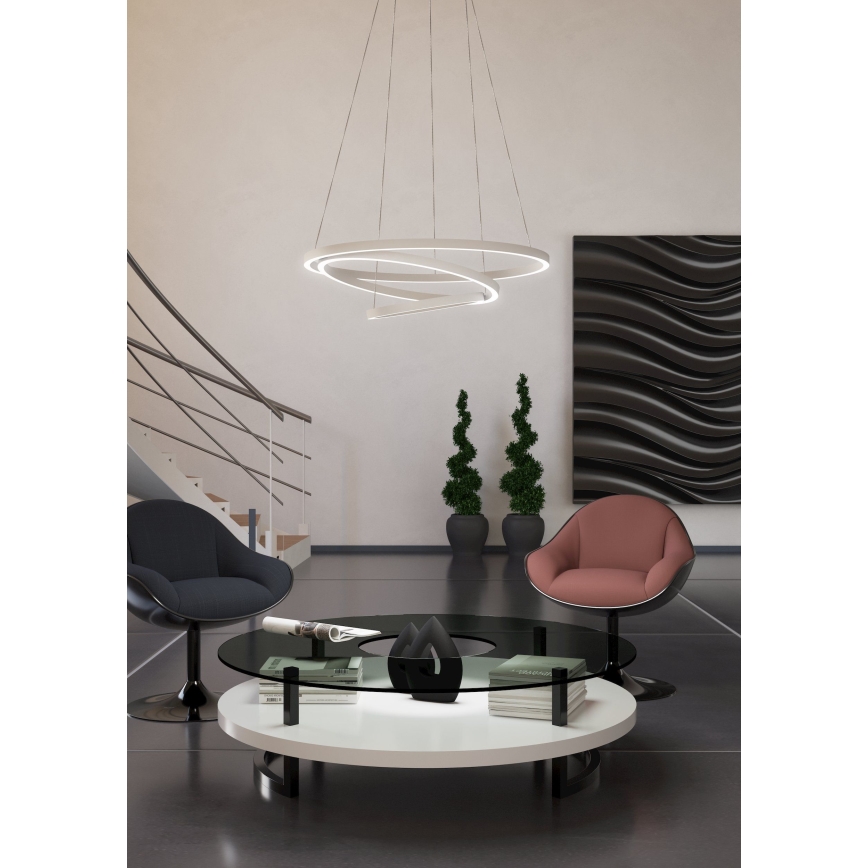Eglo - LED dimmbare Hängeleuchte an Kabel LED/43,2W/230V weiß