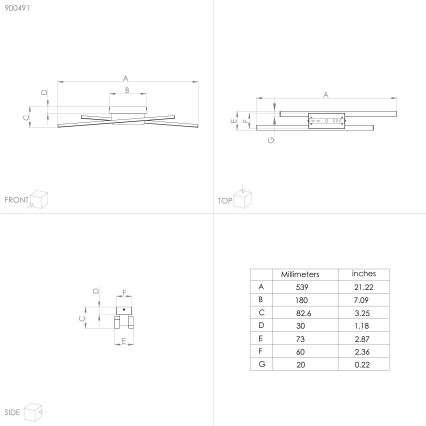 Eglo - LED Wandleuchte 2xLED/6,3W/230V