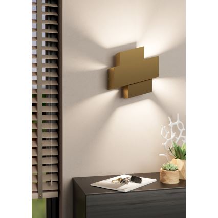 Eglo - Wandleuchte 1xE27/40W/230V gold