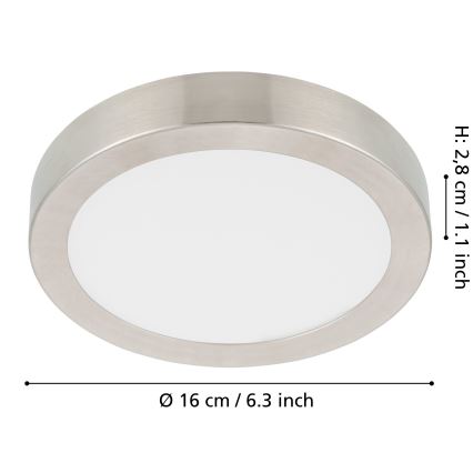 Eglo - LED dimmbare Deckenleuchte LED/11W/230V mattchrom