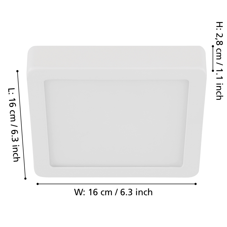 Eglo - LED dimmbare Deckenleuchte LED/11W/230V weiß