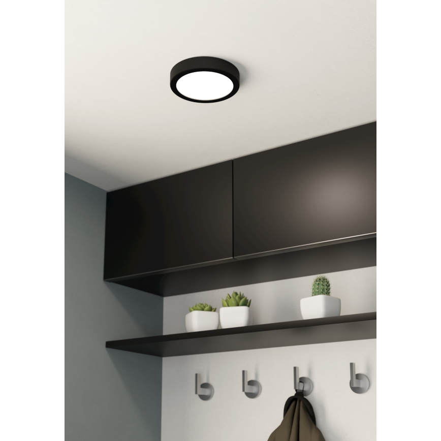 Eglo - LED Badezimmer-Deckenleuchte LED/11W/230V IP44 schwarz