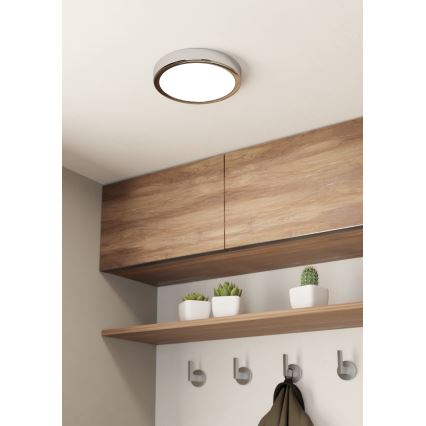Eglo - LED Badezimmer-Deckenleuchte LED/17W/230V IP44 glänzender Chrom
