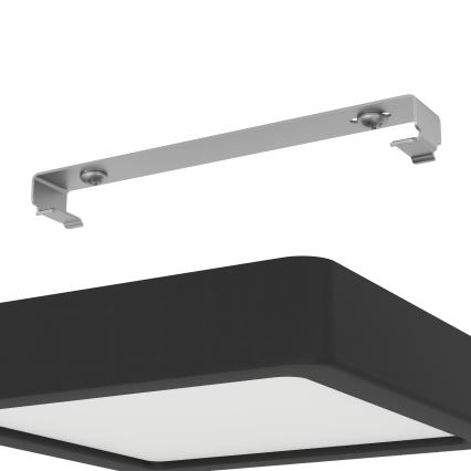 Eglo - LED-Badezimmer-Deckenleuchte LED/11W/230V IP44 schwarz 16x16 cm