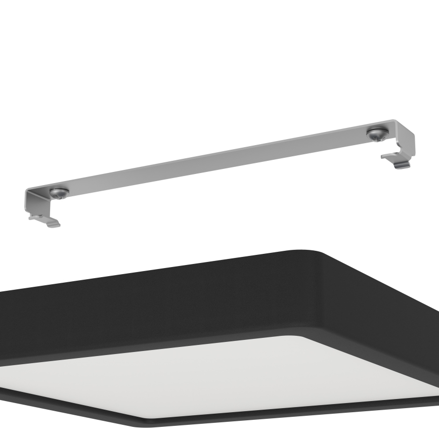 Eglo - LED-Deckenleuchte für Badezimmer LED/17W/230V IP44 schwarz 21x21 cm