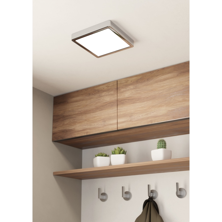 Eglo - LED Badezimmer-Deckenleuchte LED/17W/230V IP44 glänzender Chrom