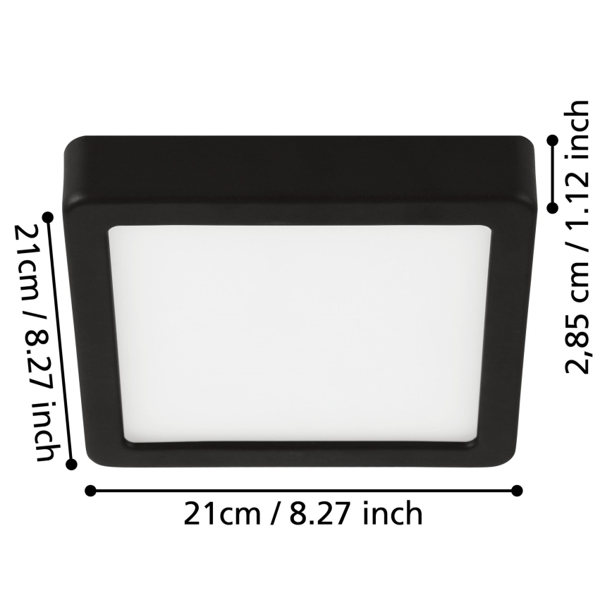 Eglo - LED Badezimmer-Deckenleuchte LED/17W/230V IP44 glänzender Chrom