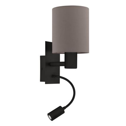 Eglo - LED Flexibles Leuchtmittel 1xE27/40W/230V + LED/3,8W Braun