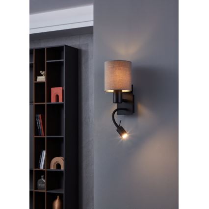 Eglo - LED Flexibles Leuchtmittel 1xE27/40W/230V + LED/3,8W Braun