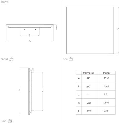 Eglo - LED Deckenleuchte LED/32W/230V