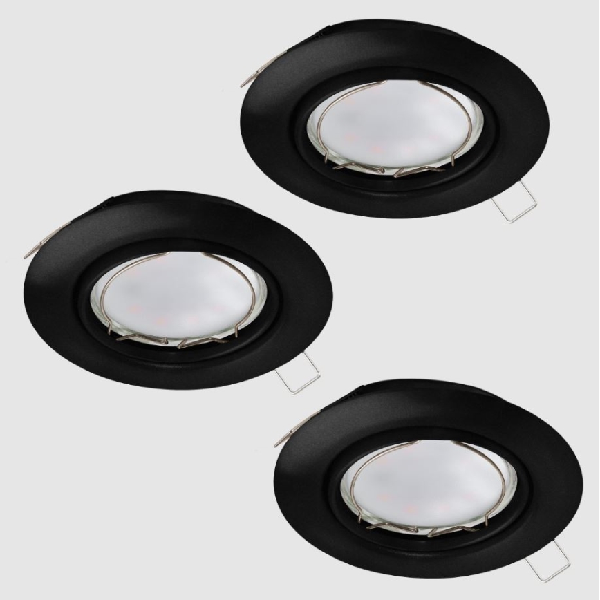 Eglo - SET 3x LED Einbauleuchte PENETO 1xGU10/4,6W/230V
