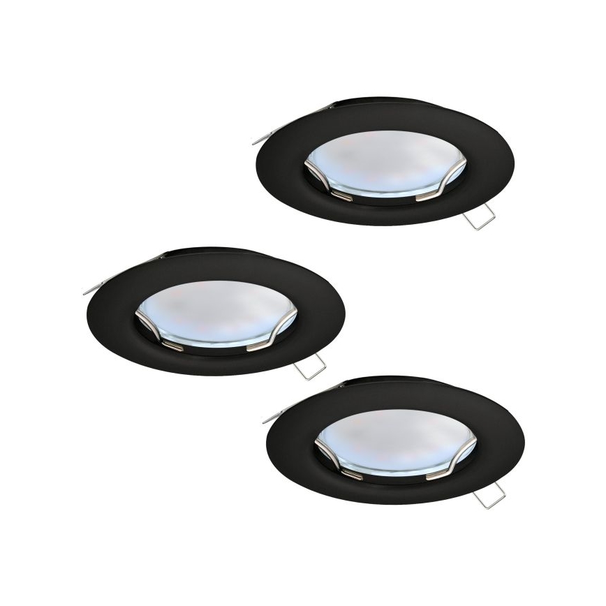Eglo - SET 3x LED Einbauleuchte PENETO 1xGU10/2,8W/230V