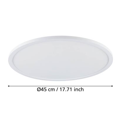 Eglo - LED dimmbare Deckenleuchte LED/33,5W/230V Ø 45 cm weiß