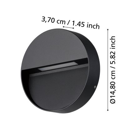 Eglo - LED Außenwandleuchte LED/4,8W/230V IP65