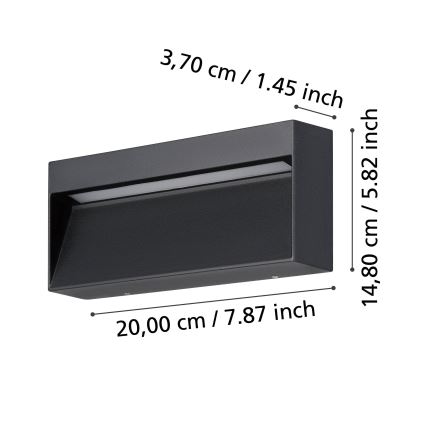 Eglo - LED Außenwandleuchte LED/4,8W/230V IP65