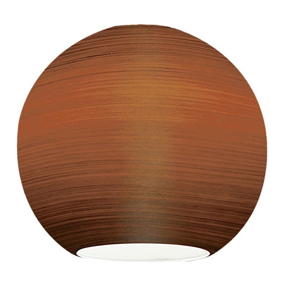 EGLO 90251 - Ersatzglas für Kronleuchter, Tischlampe, Deckenleuchte und Spotleuchte MY CHOICE E14 Ø 9 cm, braun gewischt