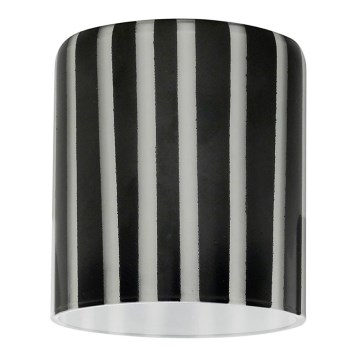Eglo 90858 - Lampenschirm für Kronleuchter, Tischlampe, Deckenleuchte und Spotleuchte MY CHOICE E14 Ø 7 cm schwarz-weiß