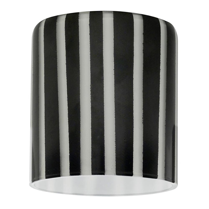 Eglo 90858 - Lampenschirm für Kronleuchter, Tischlampe, Deckenleuchte und Spotleuchte MY CHOICE E14 Ø 7 cm schwarz-weiß