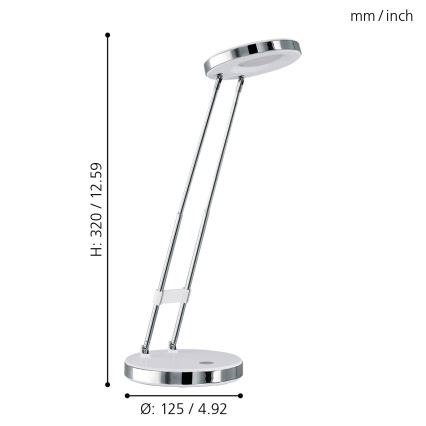 Eglo 93077 - LED-Tischlampe GEXO LED/3W/230V