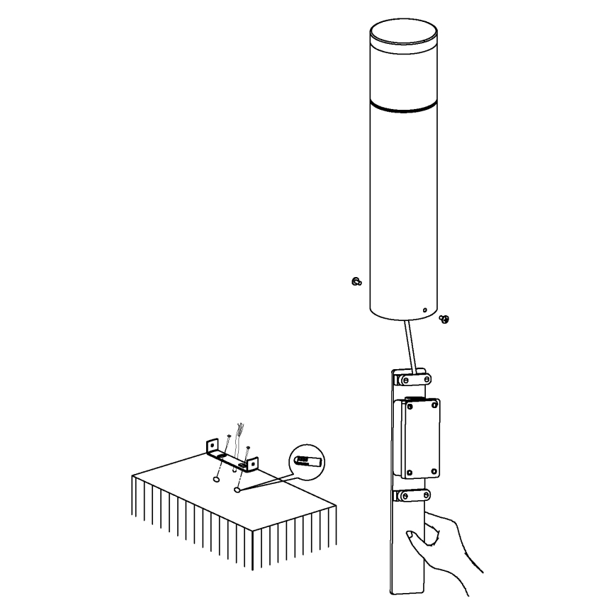 Eglo - LED Außenleuchte 1xLED/3,7W/230V IP44