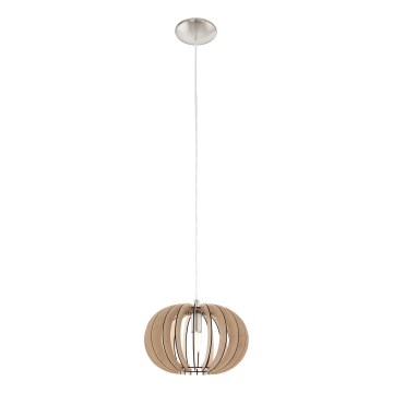 Eglo 95038 - Hängeleuchte STELLATO an Kabel, 1x E27, max. 60 W, 230 V, Ø 30 cm, beige