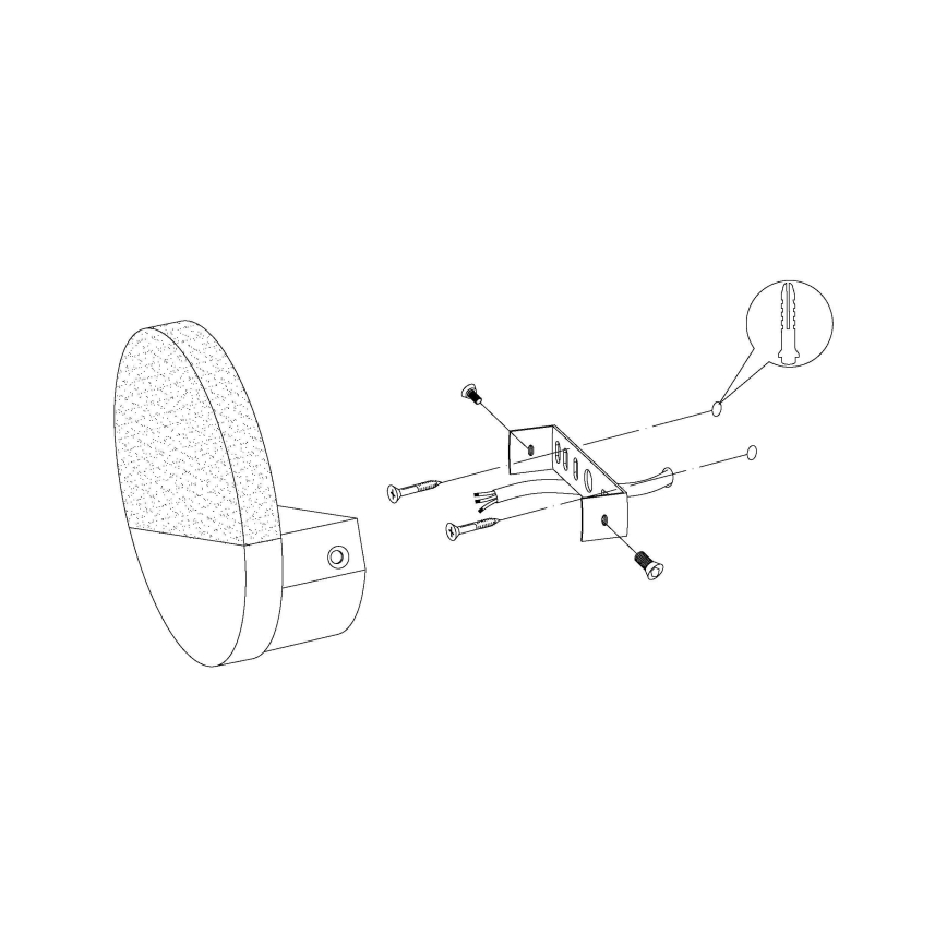 Eglo - LED Wandleuchte 1xLED/4,5W/230V
