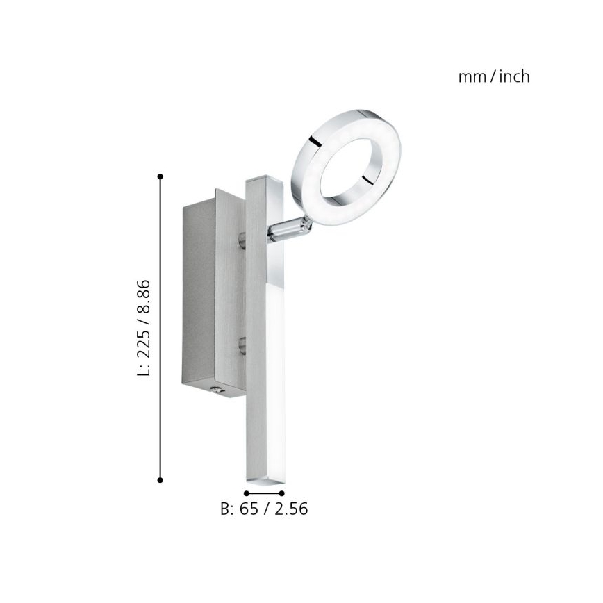 Eglo - LED-Punktleuchte/3,2W + LED/2,2/230V