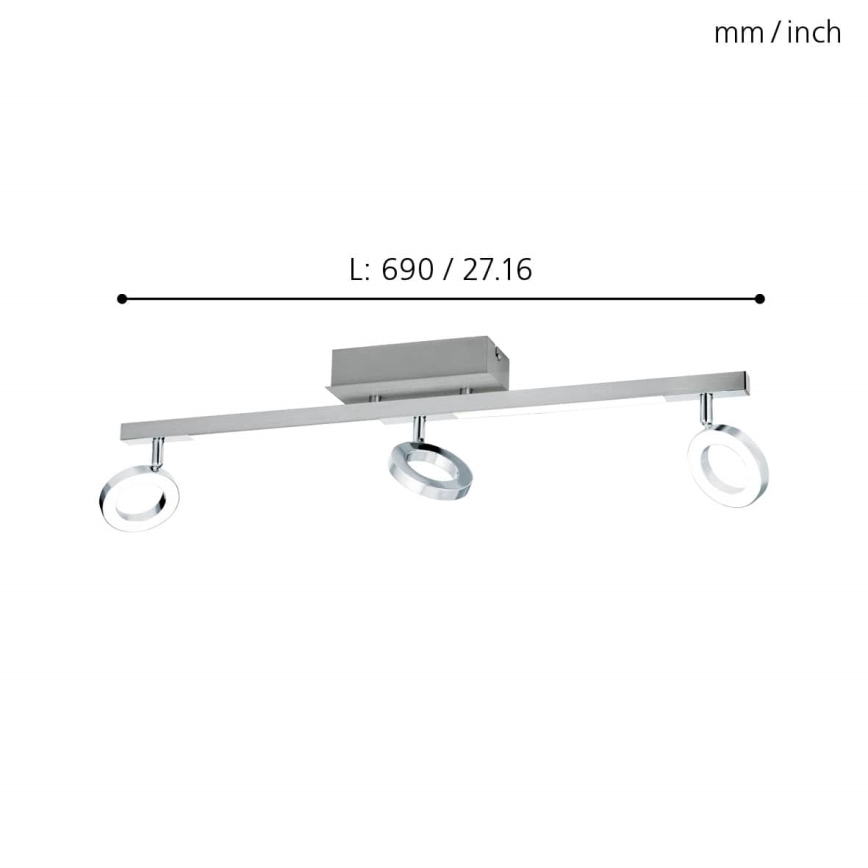 Eglo - LED-Spotleuchte 3xLED/3,2W + 2xLED/3,3W/230V