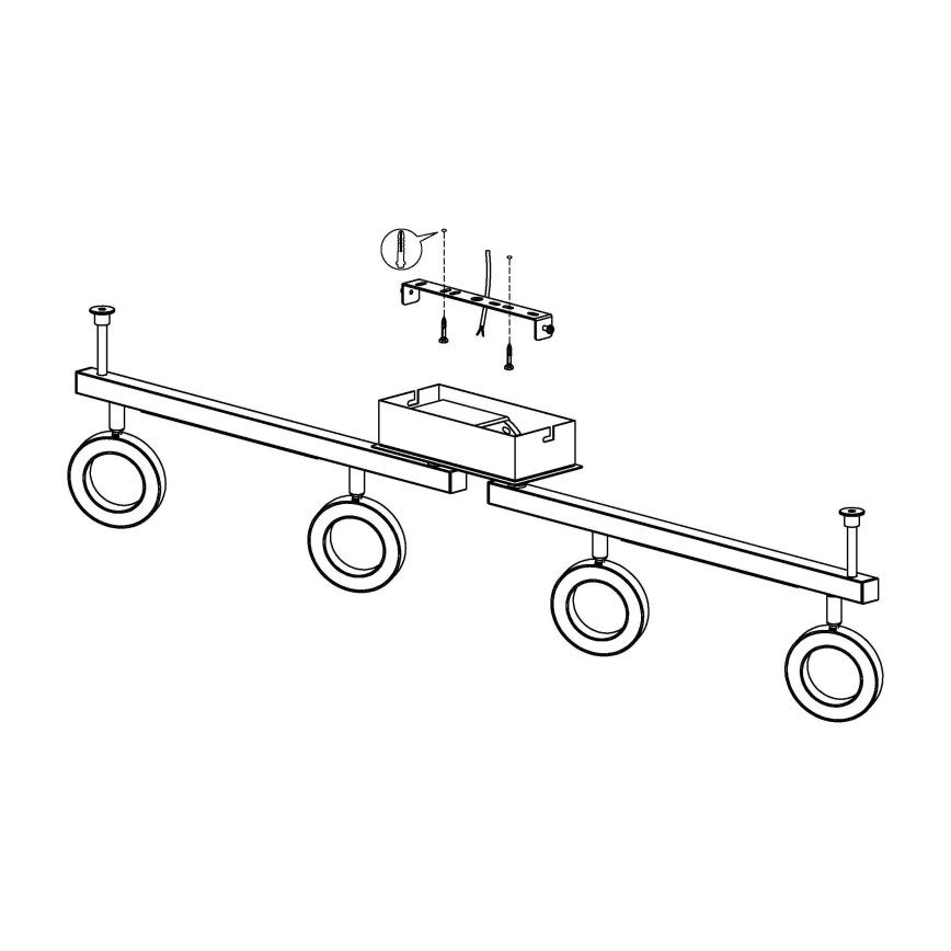 Eglo - LED-Spotleuchte 4xLED/3,2W + 2xLED/3,3W/230V