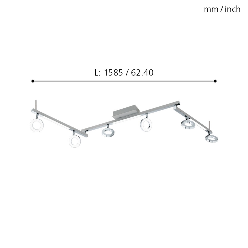 Eglo - LED-Spotleuchte 6xLED/3,2W + 3xLED/3,3W/230V