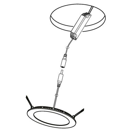 Eglo - LED RGBW dimmbares Einbauleuchten FUEVA-C LED/15,6W/230V