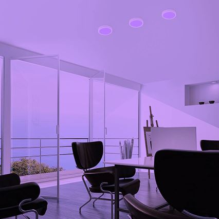 Eglo - Dimmbare LED-RGBW-Deckenleuchte FUEVA-C LED/15,6W/230V Bluetooth Ø 22,5 cm
