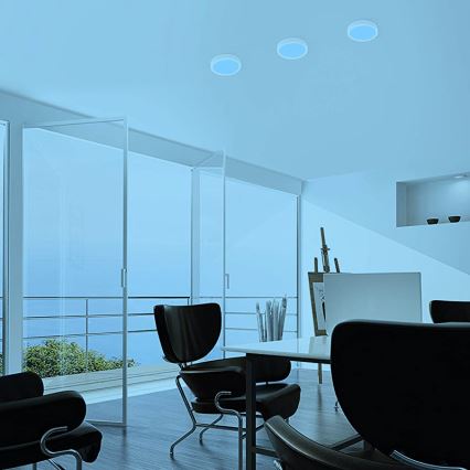 Eglo - Dimmbare LED-RGBW-Deckenleuchte FUEVA-C LED/15,6W/230V Bluetooth Ø 22,5 cm