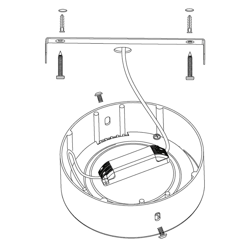 Eglo - Dimmbare LED-RGBW-Deckenleuchte FUEVA-C LED/15,6W/230V Bluetooth Ø 22,5 cm