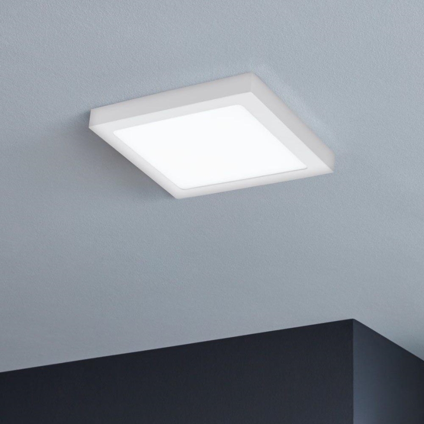 Eglo - LED RGBW dimmbare Deckenleuchte FUEVA-C LED/15,6W/230V Bluetooth 22,5x22,5 cm