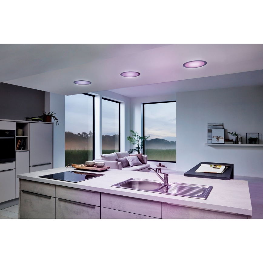 Eglo - LED-RGB-dimmbare Einbauleuchte FUEVA-C LED/15,6W/230V Ø 22,5 cm