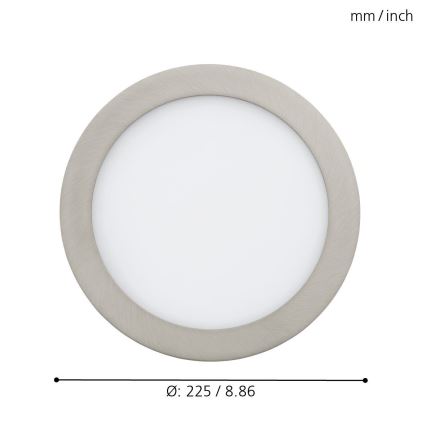 Eglo - LED RGB dimmbares Einbauleuchten FUEVA-C LED/15,6W/230V