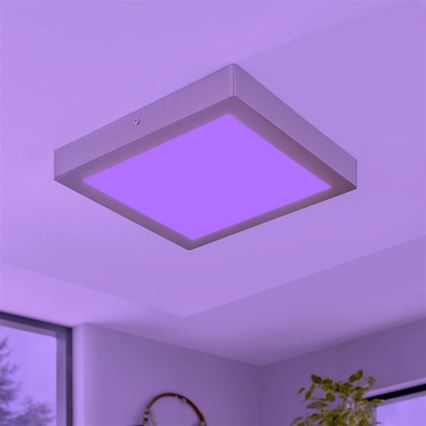 Eglo - LED RGBW dimmbare Deckenleuchte FUEVA-C LED/21W/230V 30x30 cm