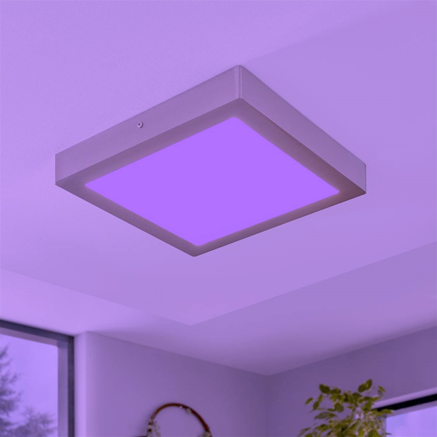 Eglo - LED RGBW dimmbare Deckenleuchte FUEVA-C LED/21W/230V 30x30 cm