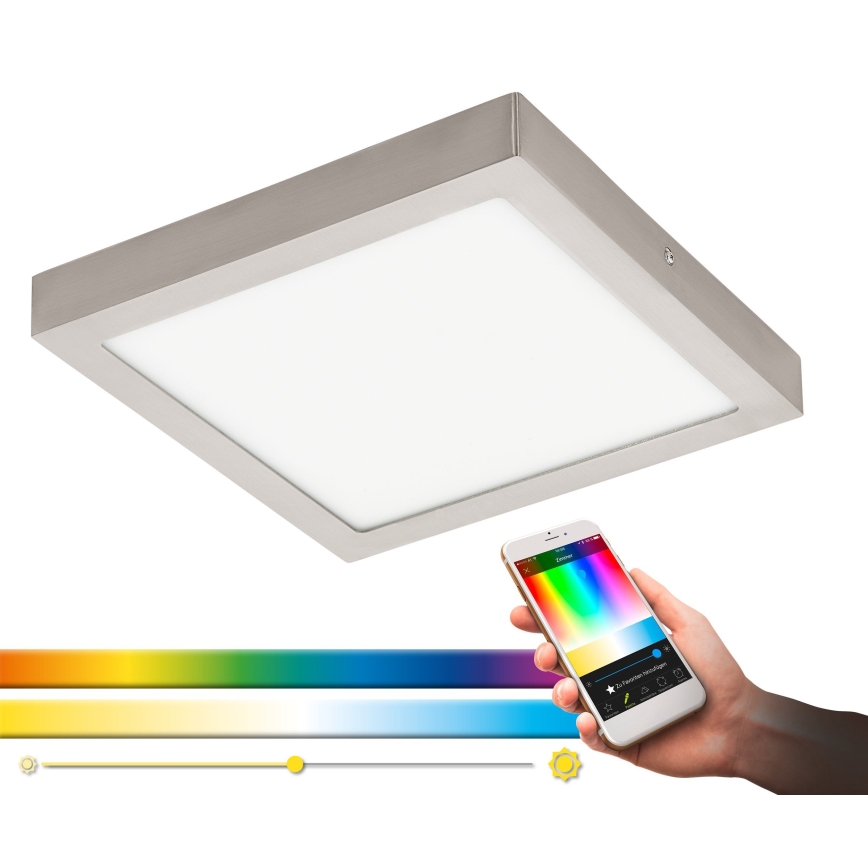Eglo - LED RGBW dimmbare Deckenleuchte FUEVA-C LED/21W/230V 30x30 cm