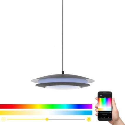 Eglo 96979 - LED RGB Pendelleuchte MONEVA-C 1xLED/27W/230V