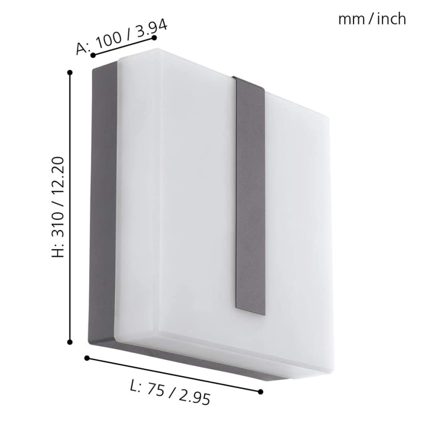 Eglo - LED Dimmbares Außenwandleuchte TORAZZA-C LED/14W/230V IP44