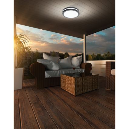 Eglo - Dimmbare LED-Deckenleuchte für Badezimmer LOCANA-C LED/14W/230V Bluetooth IP44 anthrazit
