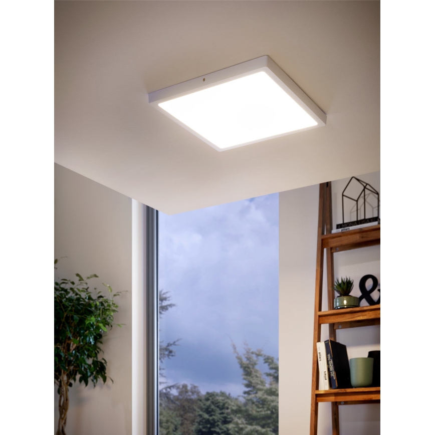 Eglo - LED Deckenleuchte 1xLED/25W/230V weiß eckig 2500 lm 40x40 cm