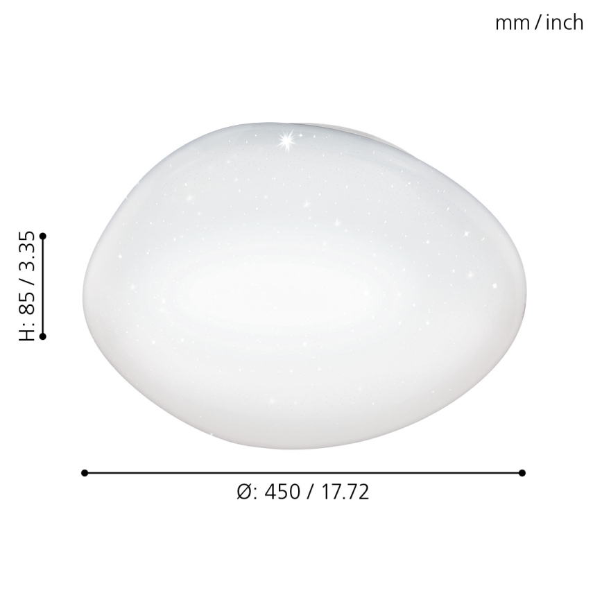 Eglo - LED dimmbare Deckenleuchte LED/21W/230V + Fernbedienung