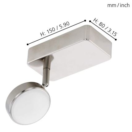 Eglo 97714 - LED RGB Dimmbares Einbauleuchte CORROPOLI-C LED/5W/230V