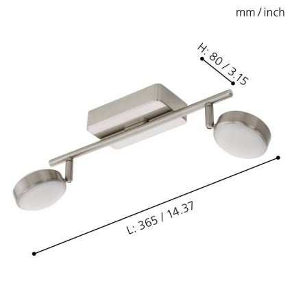 Eglo 97715 - LED RGB Dimmbares Einbauleuchte CORROPOLI-C 2xLED/5W/230V