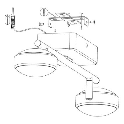 Eglo 97715 - LED RGB Dimmbares Einbauleuchte CORROPOLI-C 2xLED/5W/230V