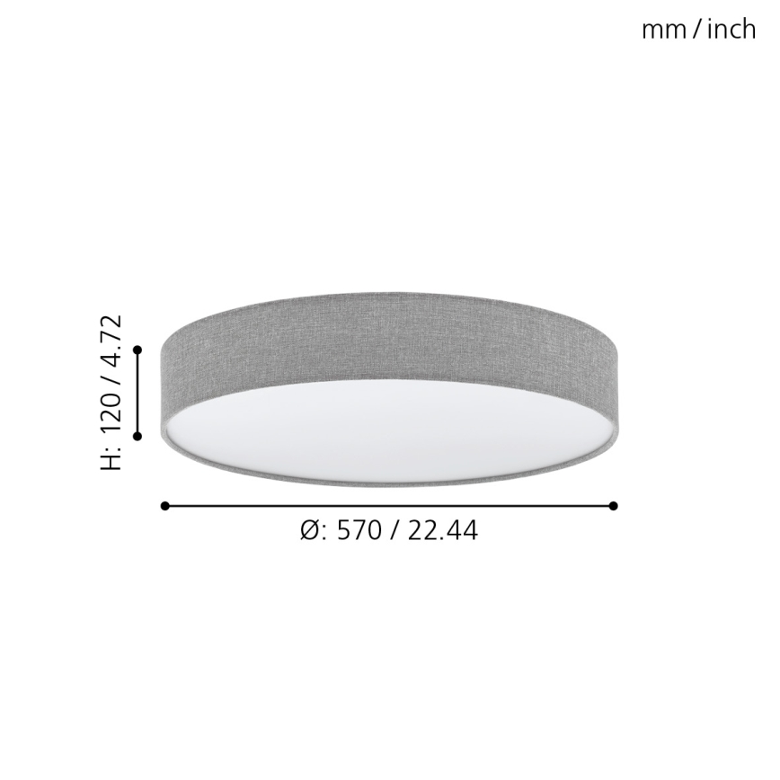 Eglo - LED dimmbare Deckenleuchte LED/40W/230V + Fernbedienung